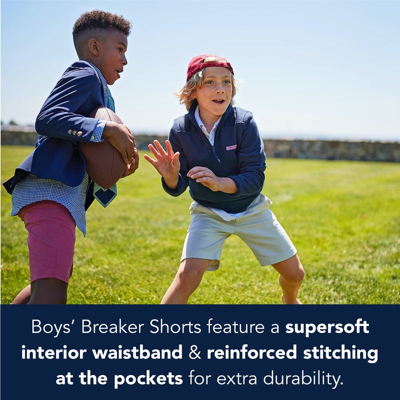 vineyard vines Boys' Breaker Shorts, Stone, 14 - Image 4